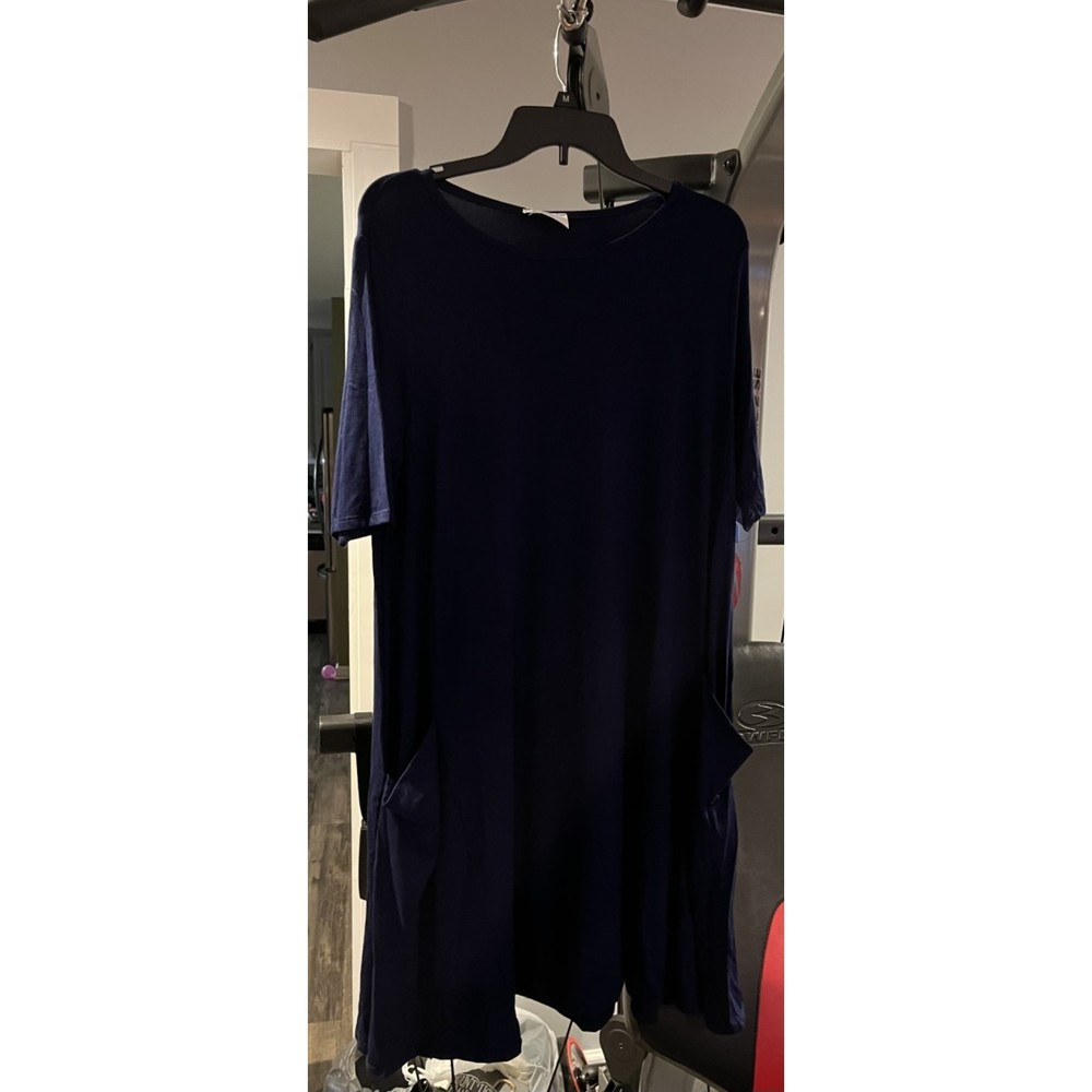 **NWT**Thread Times Navy Blue Dress; Size XL; Pockets on Front